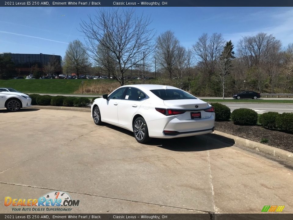 2021 Lexus ES 250 AWD Eminent White Pearl / Black Photo #4