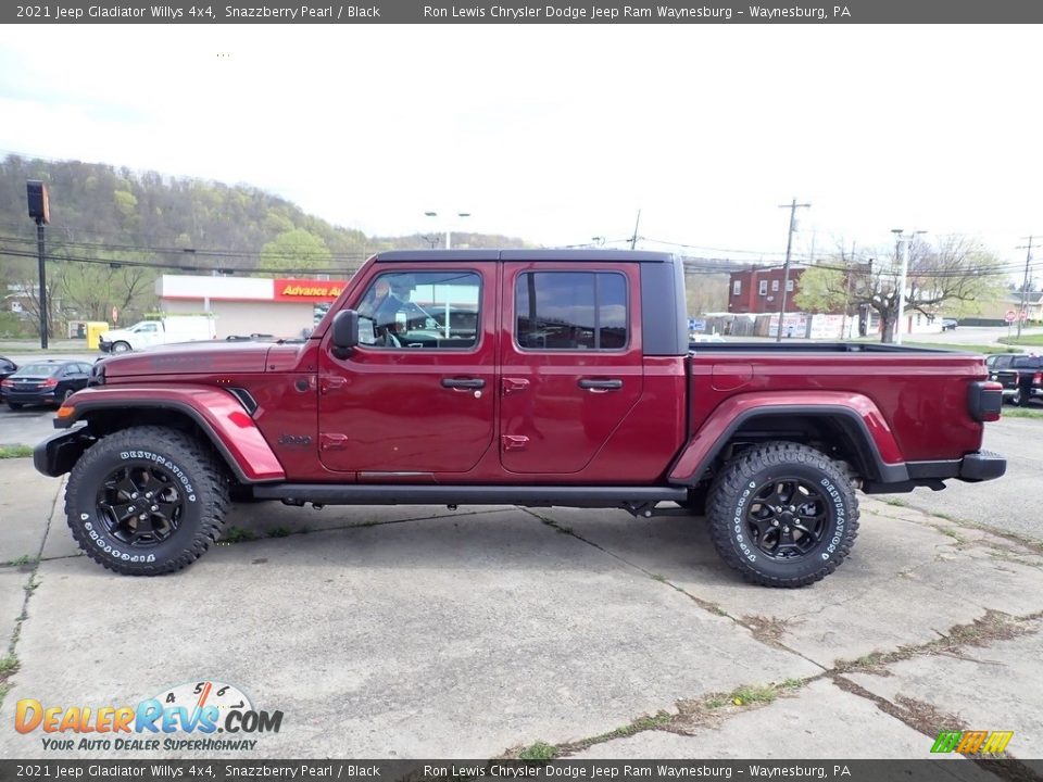 2021 Jeep Gladiator Willys 4x4 Snazzberry Pearl / Black Photo #2