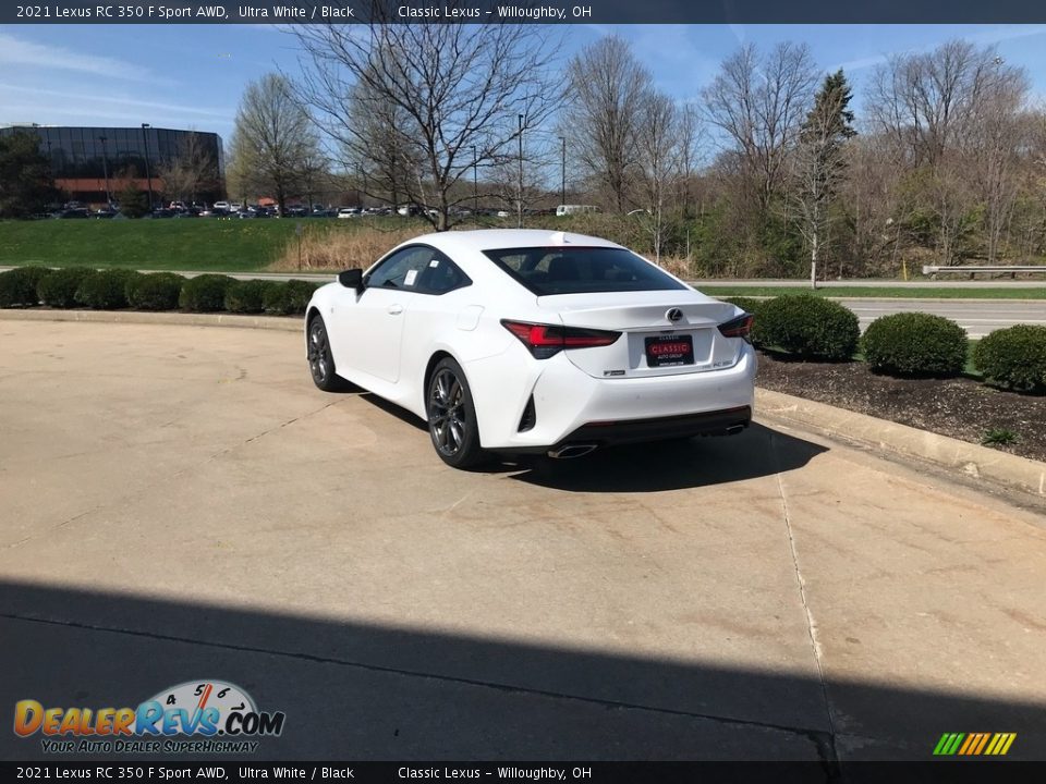 2021 Lexus RC 350 F Sport AWD Ultra White / Black Photo #3