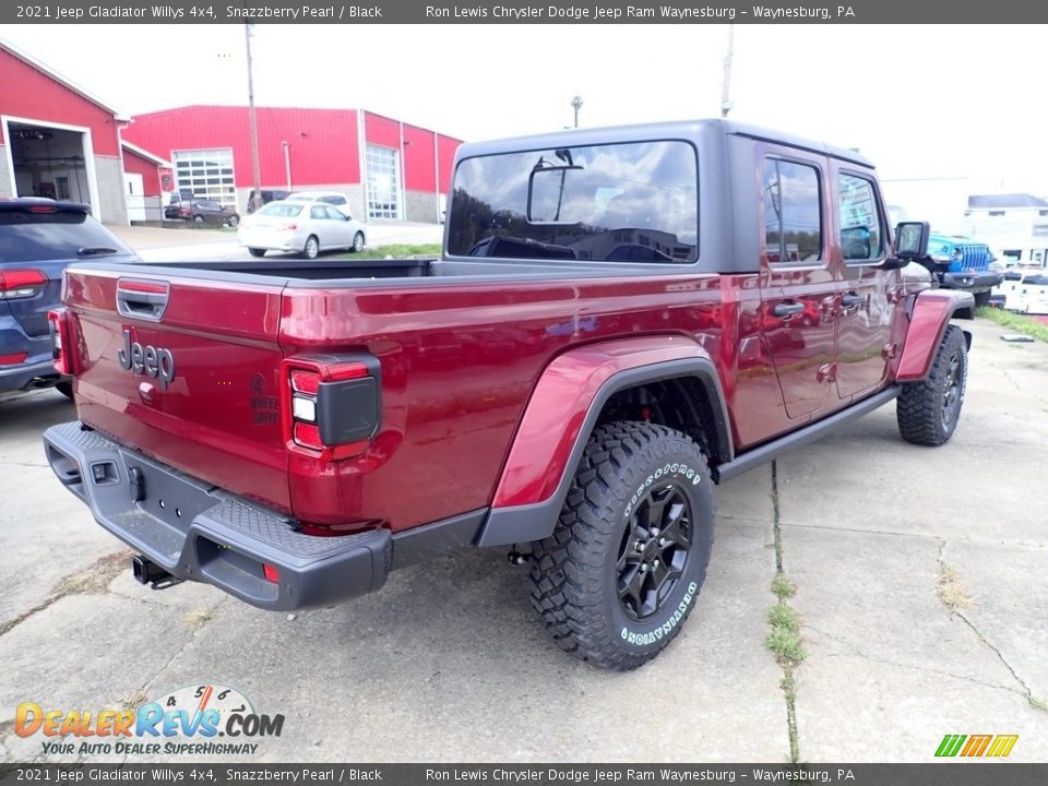 2021 Jeep Gladiator Willys 4x4 Snazzberry Pearl / Black Photo #5