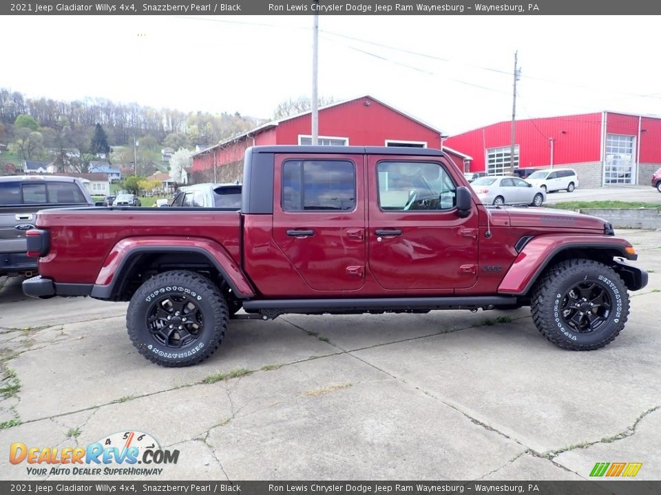 2021 Jeep Gladiator Willys 4x4 Snazzberry Pearl / Black Photo #6