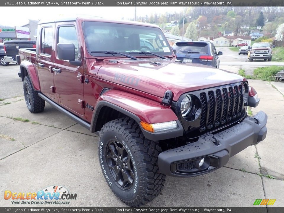 2021 Jeep Gladiator Willys 4x4 Snazzberry Pearl / Black Photo #7