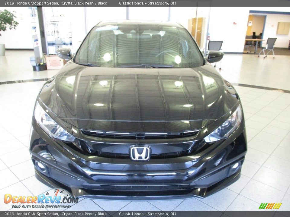2019 Honda Civic Sport Sedan Crystal Black Pearl / Black Photo #2