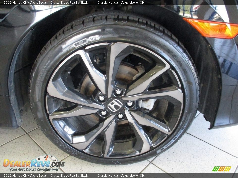2019 Honda Civic Sport Sedan Crystal Black Pearl / Black Photo #5