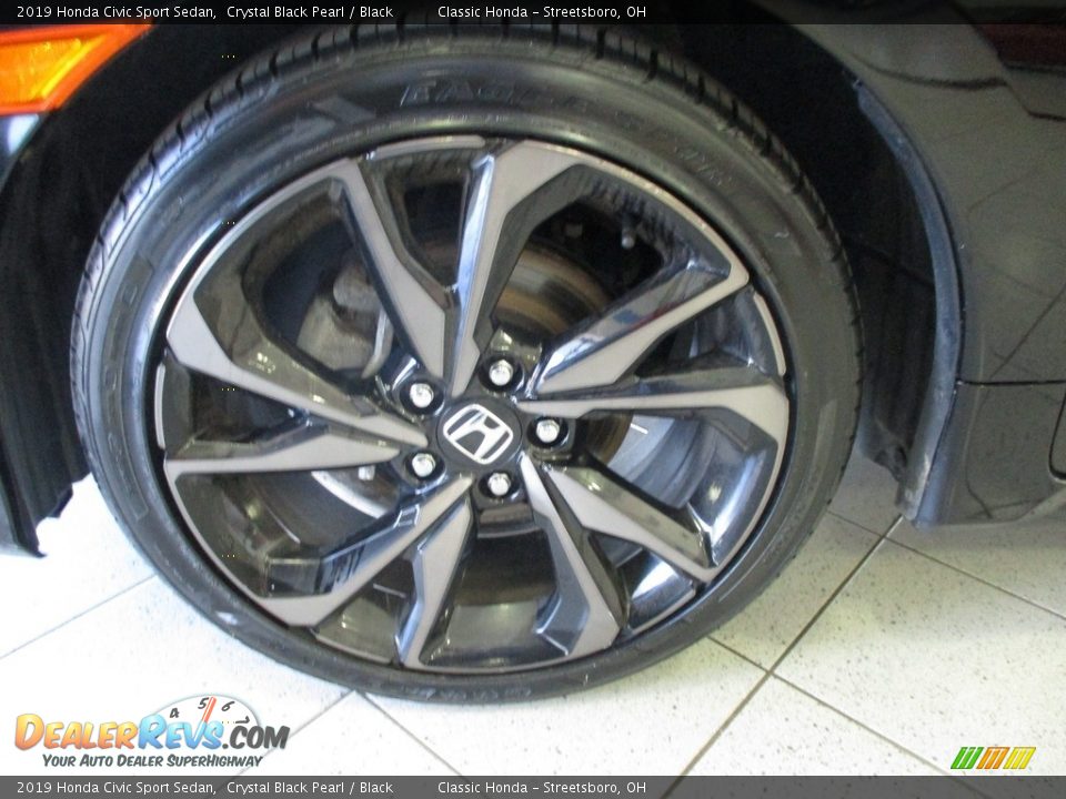 2019 Honda Civic Sport Sedan Crystal Black Pearl / Black Photo #12
