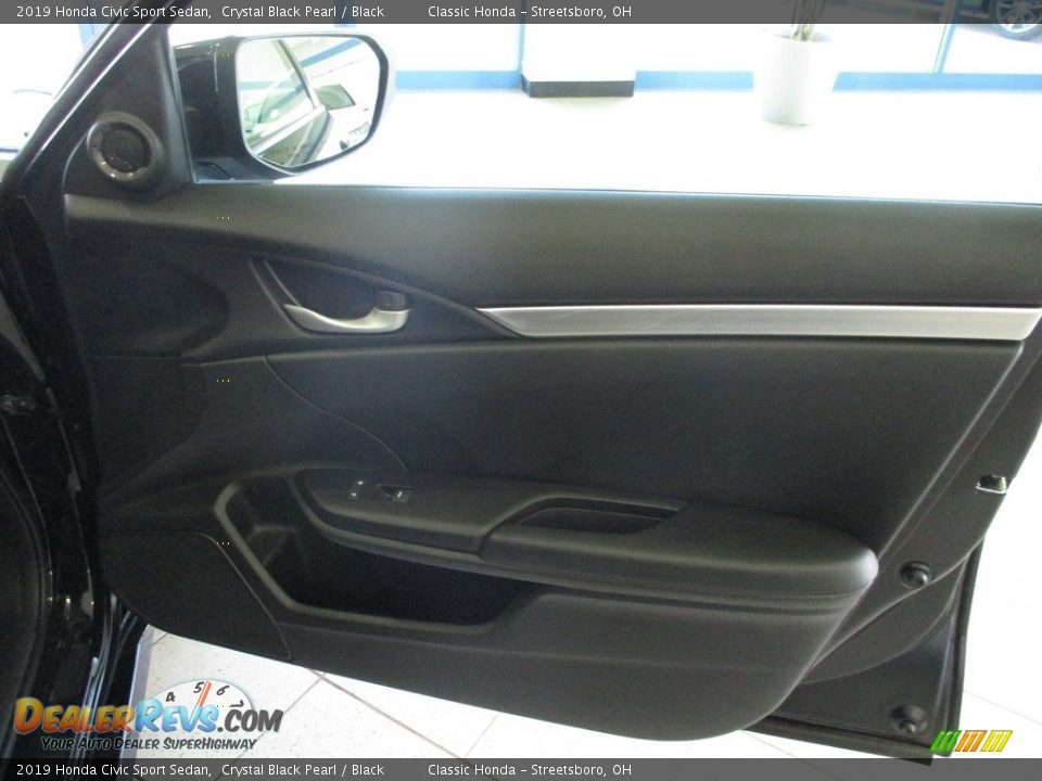 2019 Honda Civic Sport Sedan Crystal Black Pearl / Black Photo #14