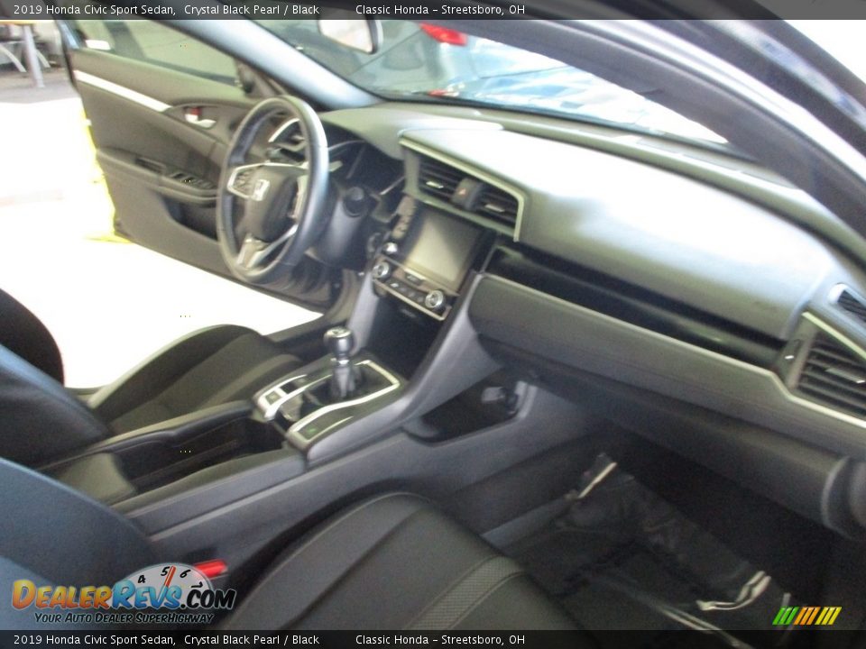 2019 Honda Civic Sport Sedan Crystal Black Pearl / Black Photo #15