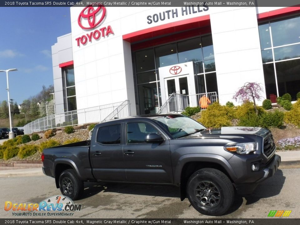 2018 Toyota Tacoma SR5 Double Cab 4x4 Magnetic Gray Metallic / Graphite w/Gun Metal Photo #2