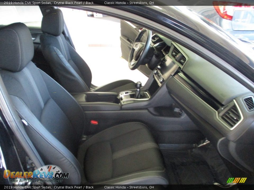 2019 Honda Civic Sport Sedan Crystal Black Pearl / Black Photo #16