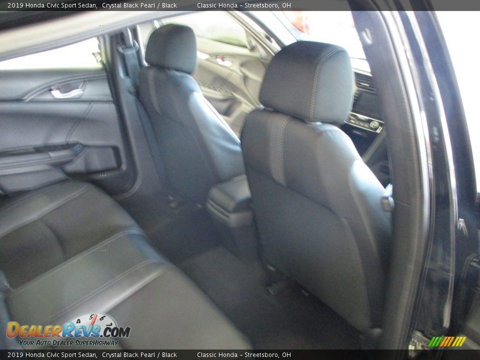 2019 Honda Civic Sport Sedan Crystal Black Pearl / Black Photo #18