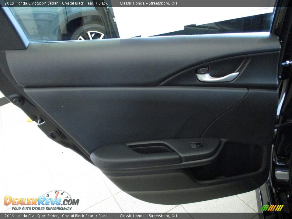 2019 Honda Civic Sport Sedan Crystal Black Pearl / Black Photo #22
