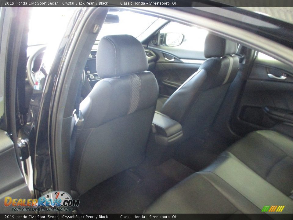 2019 Honda Civic Sport Sedan Crystal Black Pearl / Black Photo #23