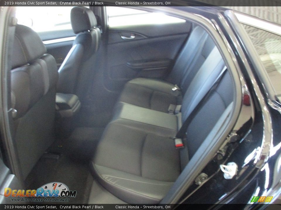 2019 Honda Civic Sport Sedan Crystal Black Pearl / Black Photo #24