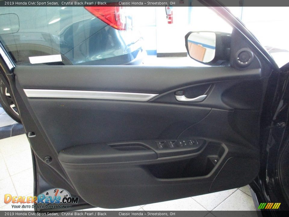 2019 Honda Civic Sport Sedan Crystal Black Pearl / Black Photo #25