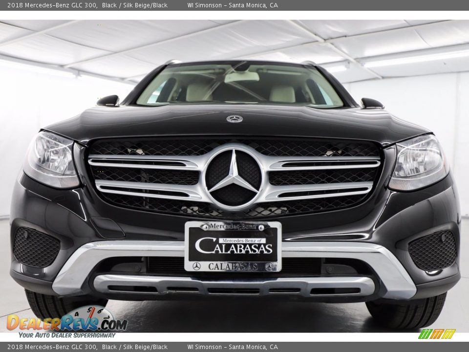 2018 Mercedes-Benz GLC 300 Black / Silk Beige/Black Photo #16