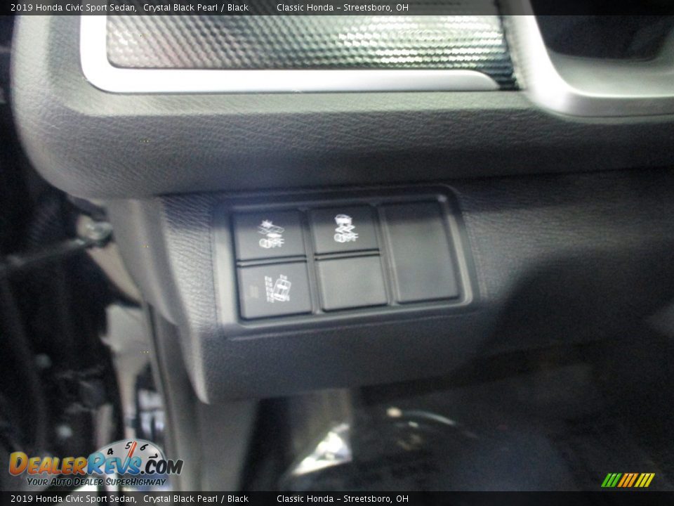 2019 Honda Civic Sport Sedan Crystal Black Pearl / Black Photo #28