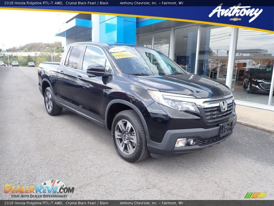 2018 Honda Ridgeline RTL-T AWD Crystal Black Pearl / Black Photo #1