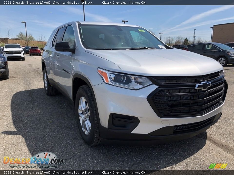 2021 Chevrolet Traverse LS AWD Silver Ice Metallic / Jet Black Photo #1