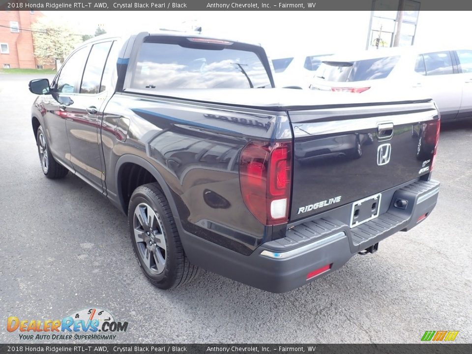 2018 Honda Ridgeline RTL-T AWD Crystal Black Pearl / Black Photo #5