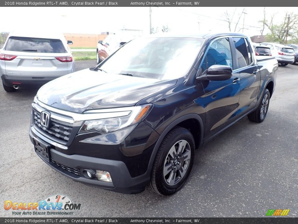 2018 Honda Ridgeline RTL-T AWD Crystal Black Pearl / Black Photo #6