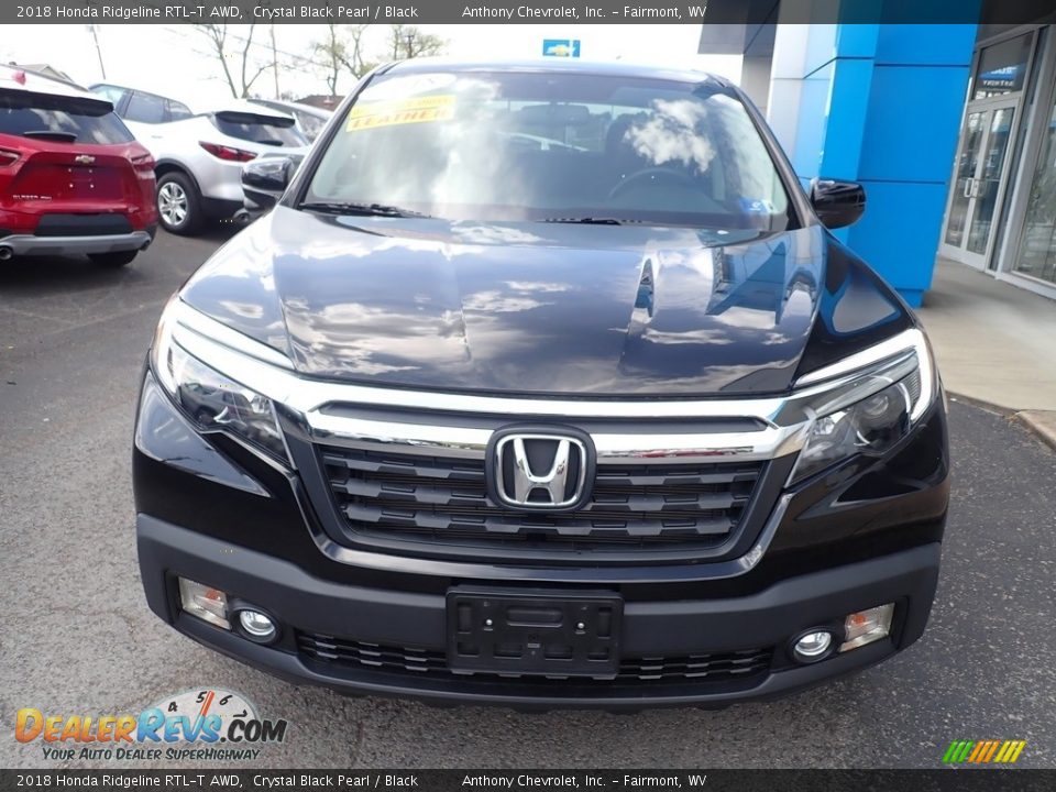 2018 Honda Ridgeline RTL-T AWD Crystal Black Pearl / Black Photo #7