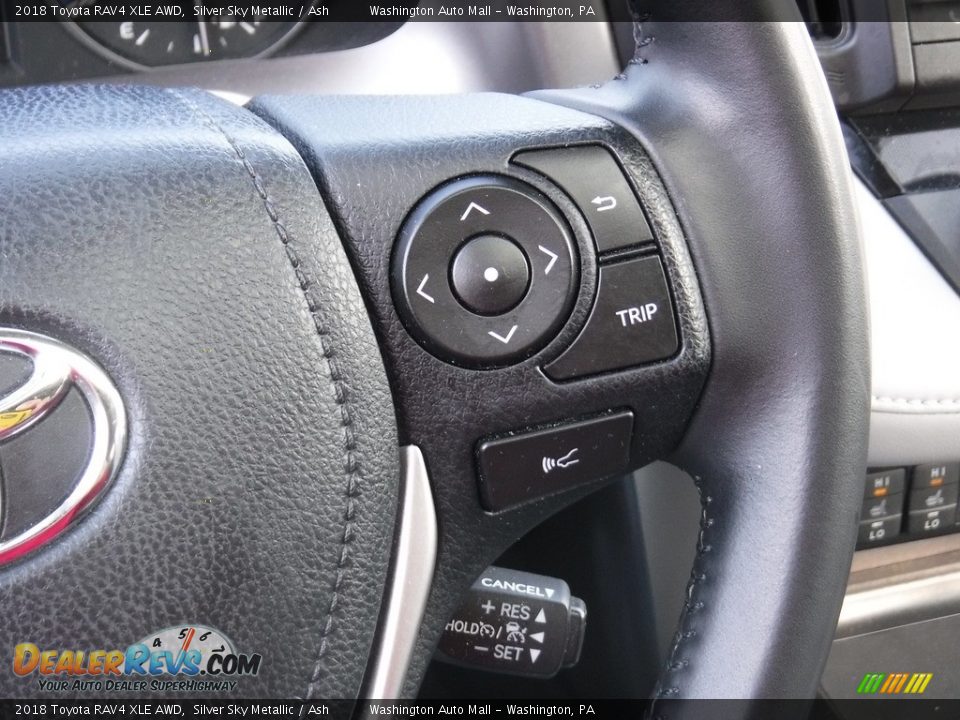 2018 Toyota RAV4 XLE AWD Silver Sky Metallic / Ash Photo #7