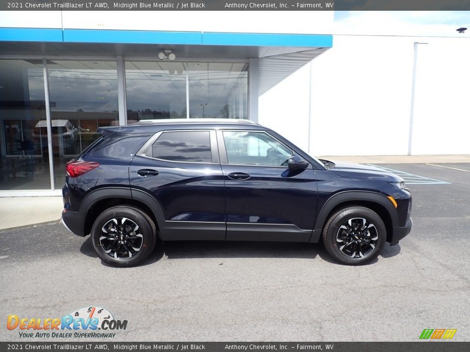 2021 Chevrolet Trailblazer LT AWD Midnight Blue Metallic / Jet Black Photo #2