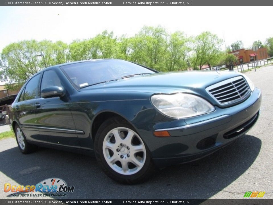 2001 Mercedes-Benz S 430 Sedan Aspen Green Metallic / Shell Photo #1