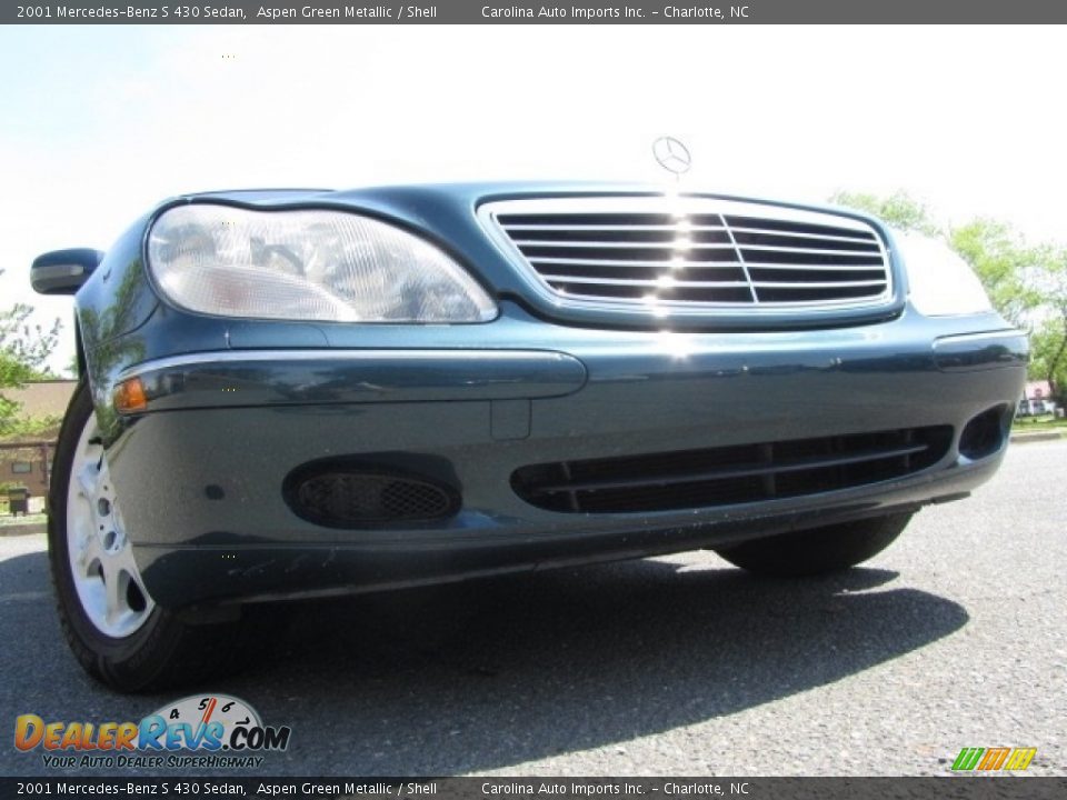 2001 Mercedes-Benz S 430 Sedan Aspen Green Metallic / Shell Photo #2