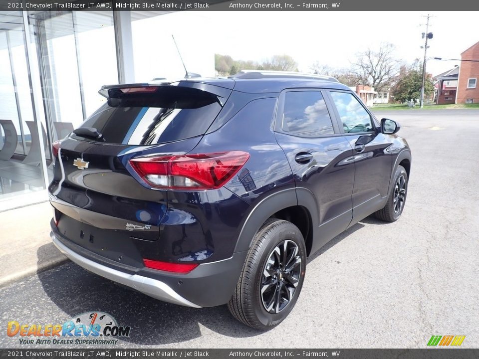 2021 Chevrolet Trailblazer LT AWD Midnight Blue Metallic / Jet Black Photo #3