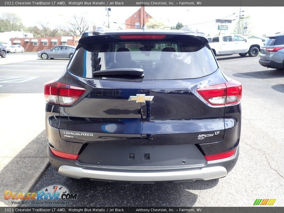 2021 Chevrolet Trailblazer LT AWD Midnight Blue Metallic / Jet Black Photo #4