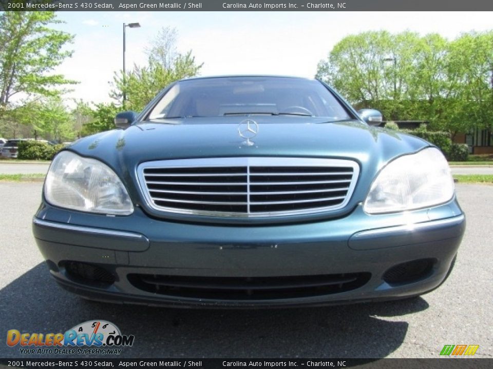 2001 Mercedes-Benz S 430 Sedan Aspen Green Metallic / Shell Photo #4