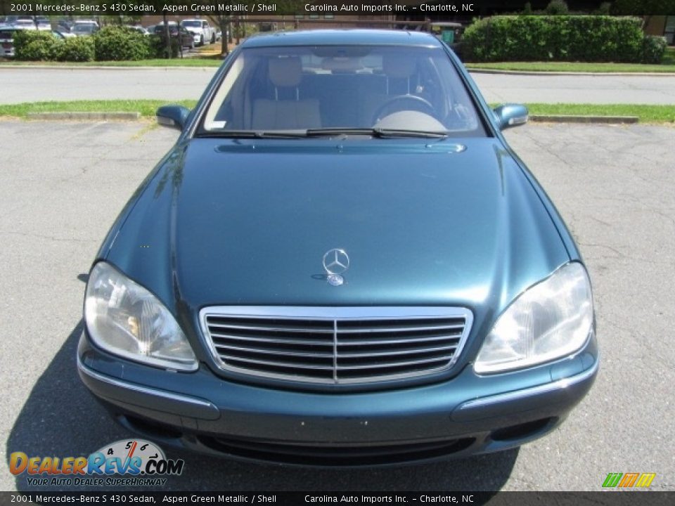 2001 Mercedes-Benz S 430 Sedan Aspen Green Metallic / Shell Photo #5