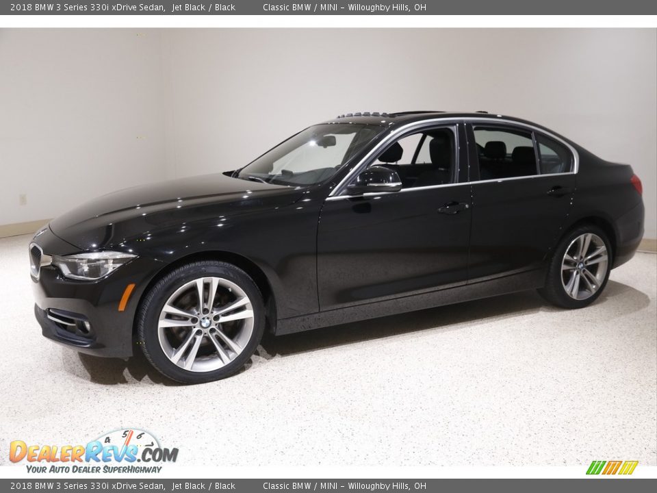 2018 BMW 3 Series 330i xDrive Sedan Jet Black / Black Photo #3