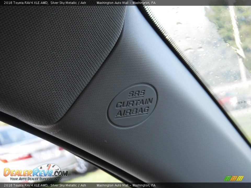 2018 Toyota RAV4 XLE AWD Silver Sky Metallic / Ash Photo #24