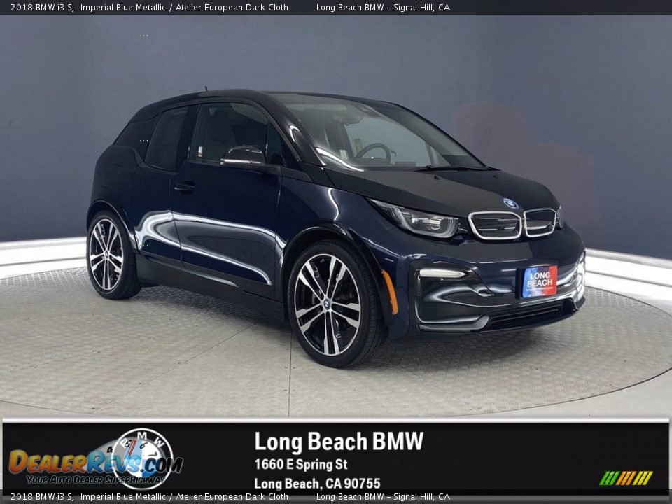 2018 BMW i3 S Imperial Blue Metallic / Atelier European Dark Cloth Photo #1