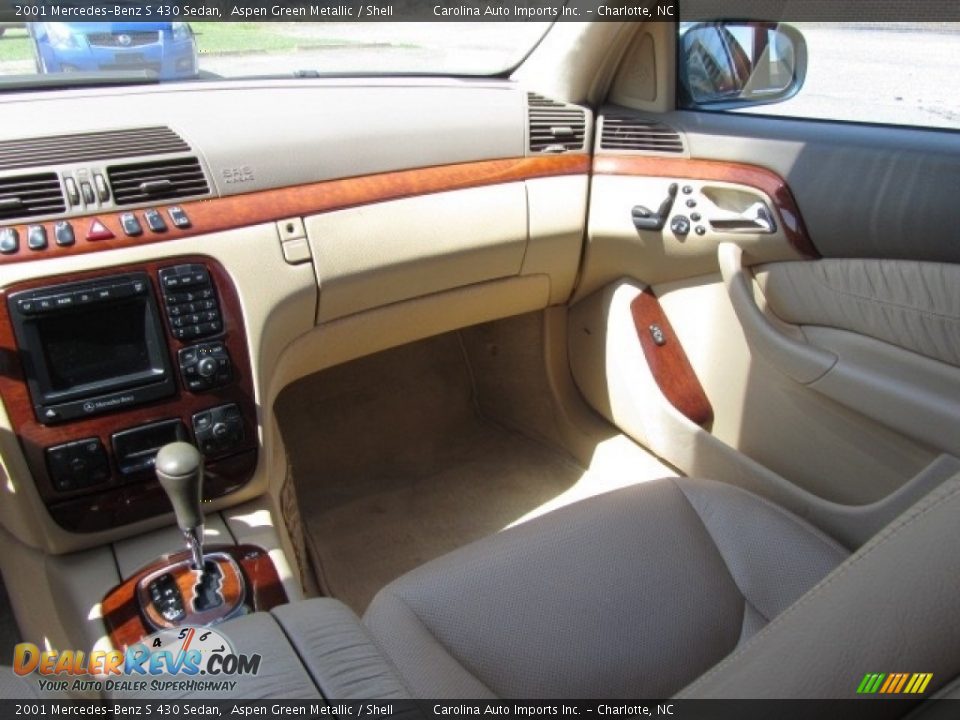 2001 Mercedes-Benz S 430 Sedan Aspen Green Metallic / Shell Photo #14