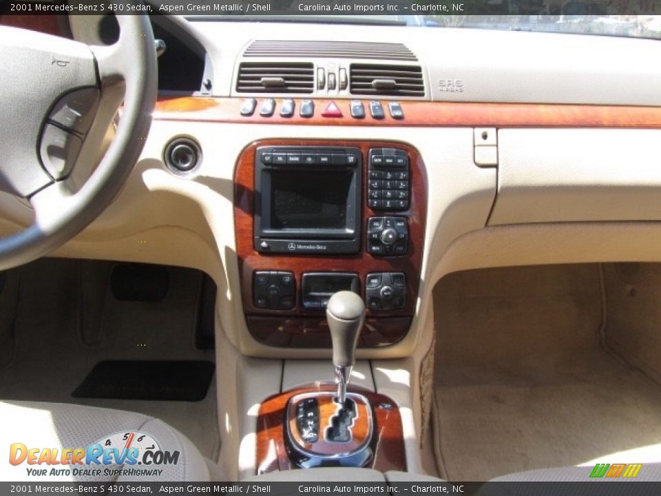 2001 Mercedes-Benz S 430 Sedan Aspen Green Metallic / Shell Photo #15