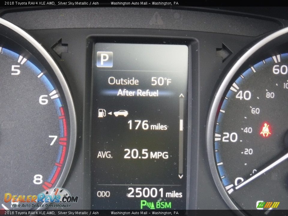 2018 Toyota RAV4 XLE AWD Silver Sky Metallic / Ash Photo #30