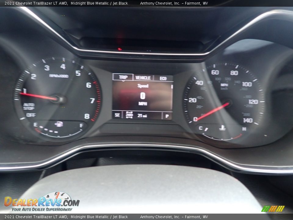 2021 Chevrolet TrailBlazer LT AWD Midnight Blue Metallic / Jet Black Photo #16