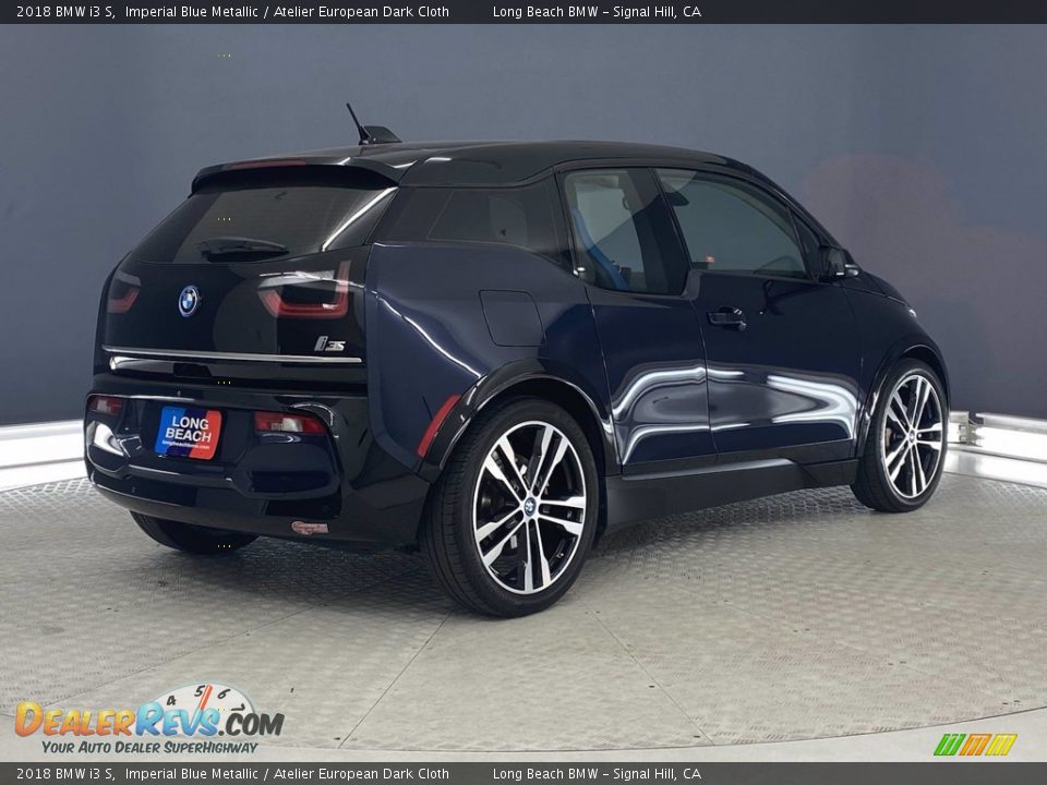 2018 BMW i3 S Imperial Blue Metallic / Atelier European Dark Cloth Photo #5