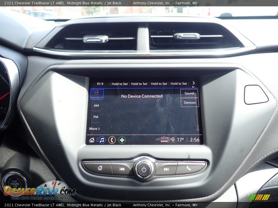 2021 Chevrolet TrailBlazer LT AWD Midnight Blue Metallic / Jet Black Photo #17