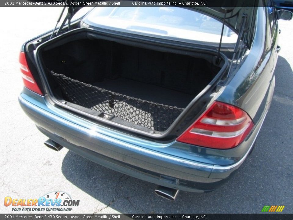 2001 Mercedes-Benz S 430 Sedan Aspen Green Metallic / Shell Photo #21