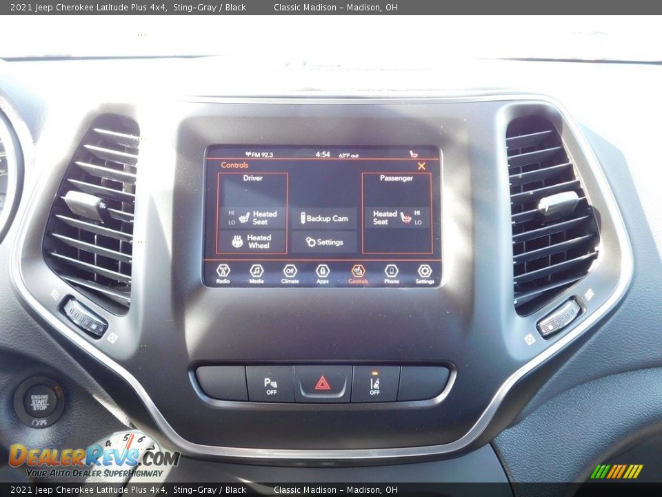 2021 Jeep Cherokee Latitude Plus 4x4 Sting-Gray / Black Photo #8