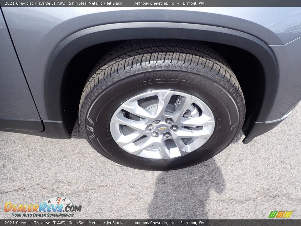 2021 Chevrolet Traverse LT AWD Satin Steel Metallic / Jet Black Photo #2