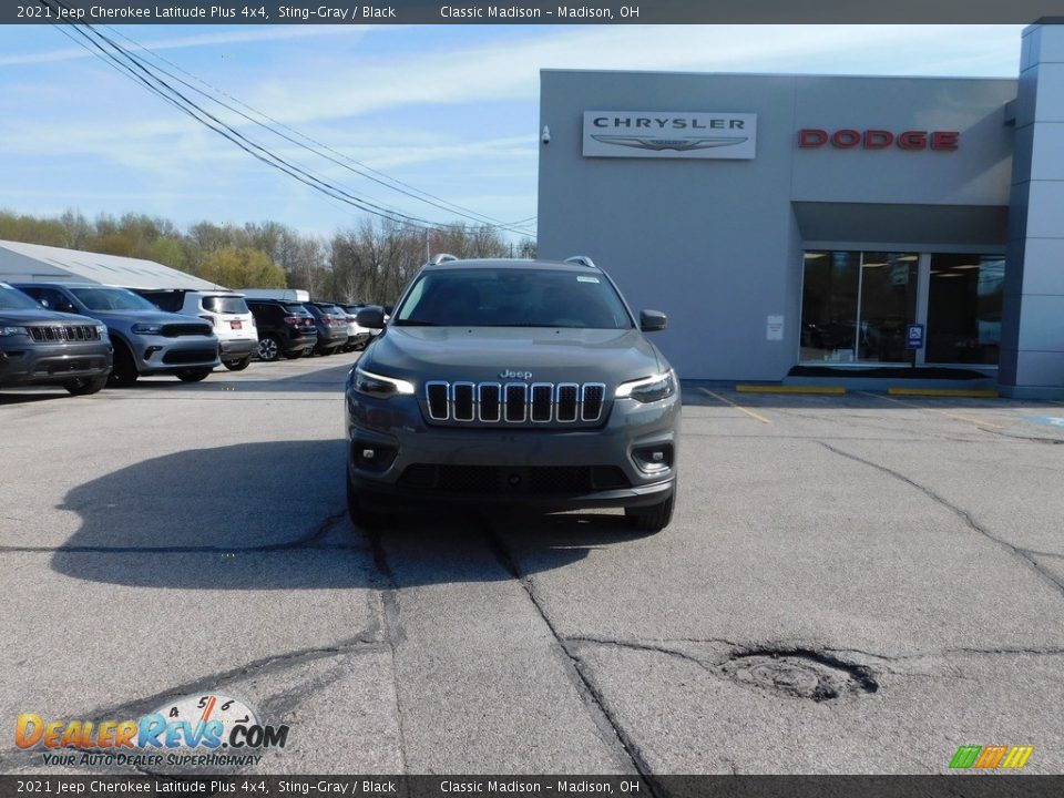 2021 Jeep Cherokee Latitude Plus 4x4 Sting-Gray / Black Photo #9