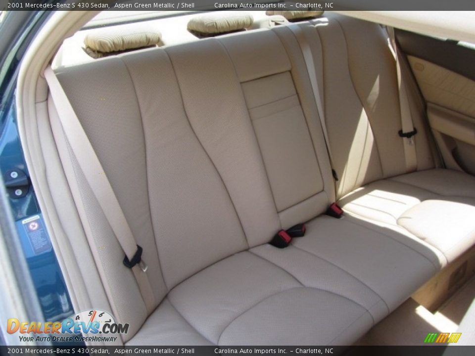 2001 Mercedes-Benz S 430 Sedan Aspen Green Metallic / Shell Photo #25