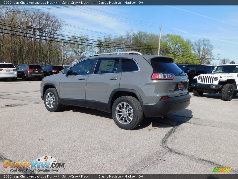 2021 Jeep Cherokee Latitude Plus 4x4 Sting-Gray / Black Photo #11