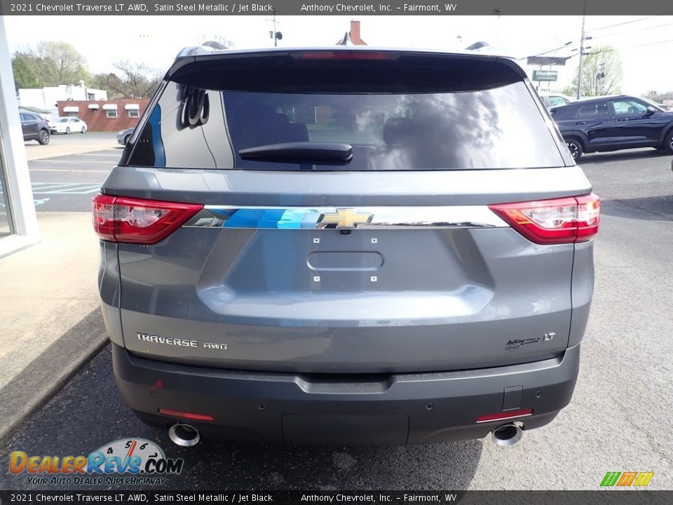 2021 Chevrolet Traverse LT AWD Satin Steel Metallic / Jet Black Photo #5