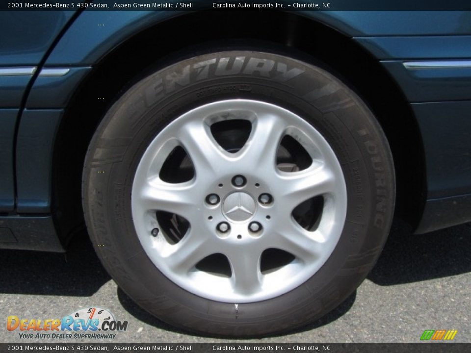 2001 Mercedes-Benz S 430 Sedan Aspen Green Metallic / Shell Photo #27